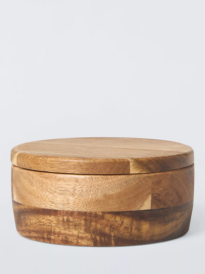 John Lewis John Lewis Kitchen Pinch Pot, Acacia Wood, Natural- Buy online at McGrocer