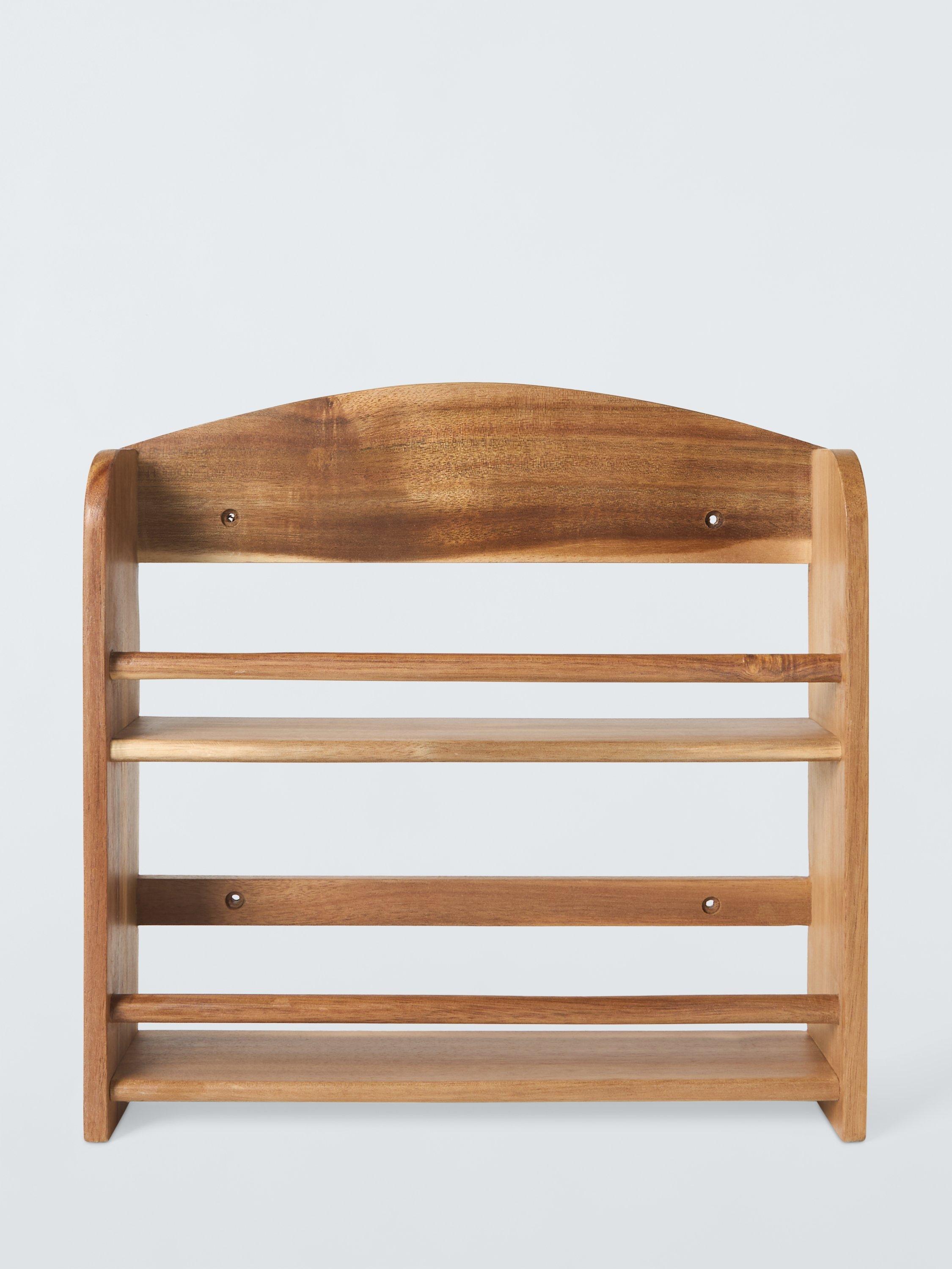 John Lewis acacia wood spice rack for 12 jars (British brand)