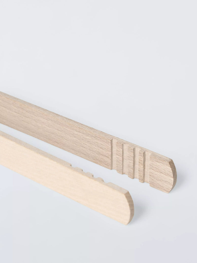 John Lewis beech wood toast tongs - British product