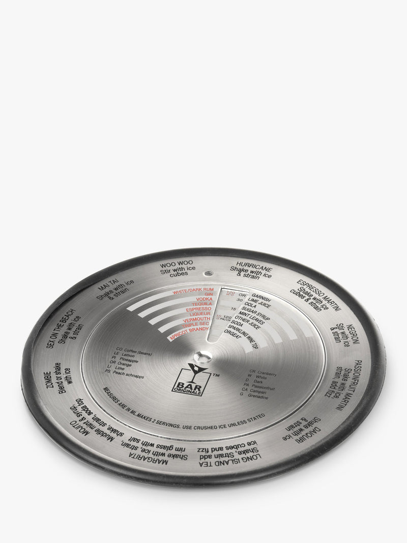 Bar Bespoke cocktail compass with recipes - British product