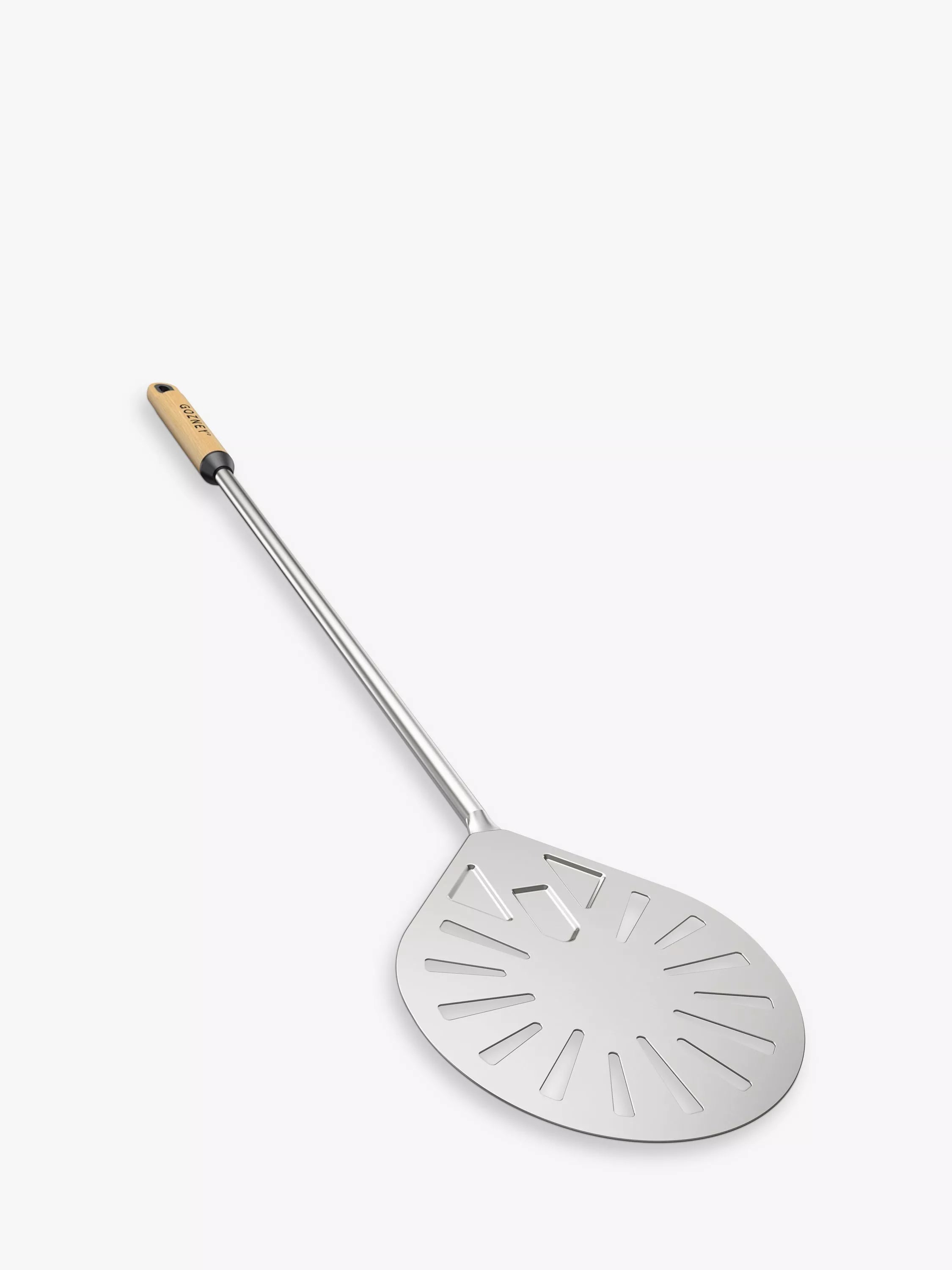 Gozney Balance aluminium pizza turning peel with beech wood handle, UK version