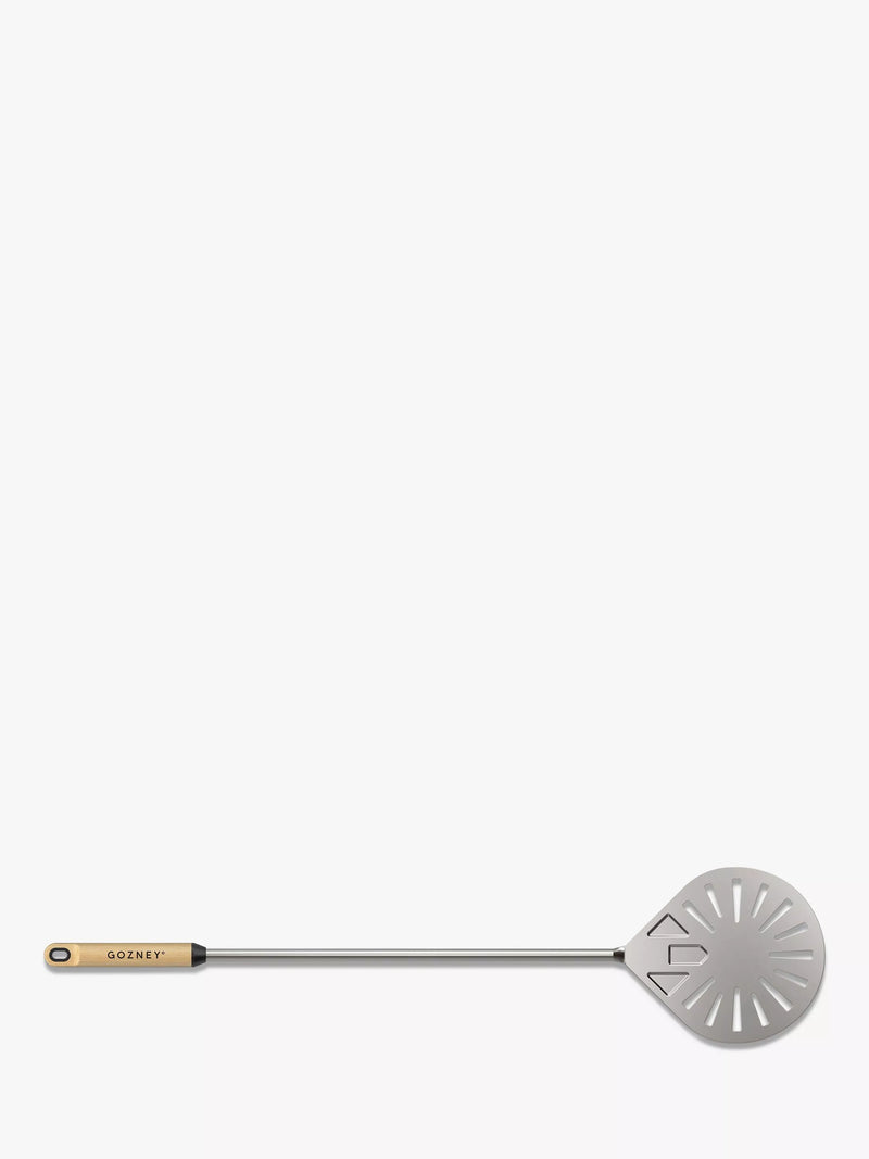 Gozney Balance aluminium pizza turning peel with beech wood handle, UK version