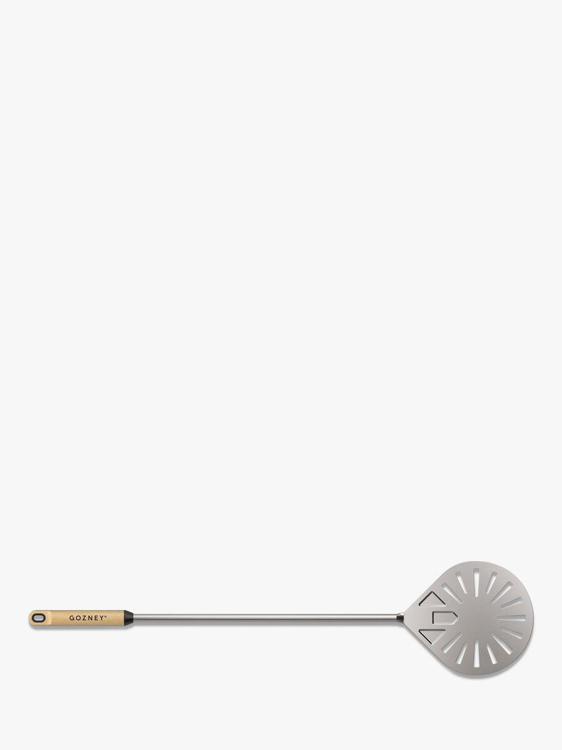 Gozney Balance aluminium pizza turning peel with beech wood handle, UK version