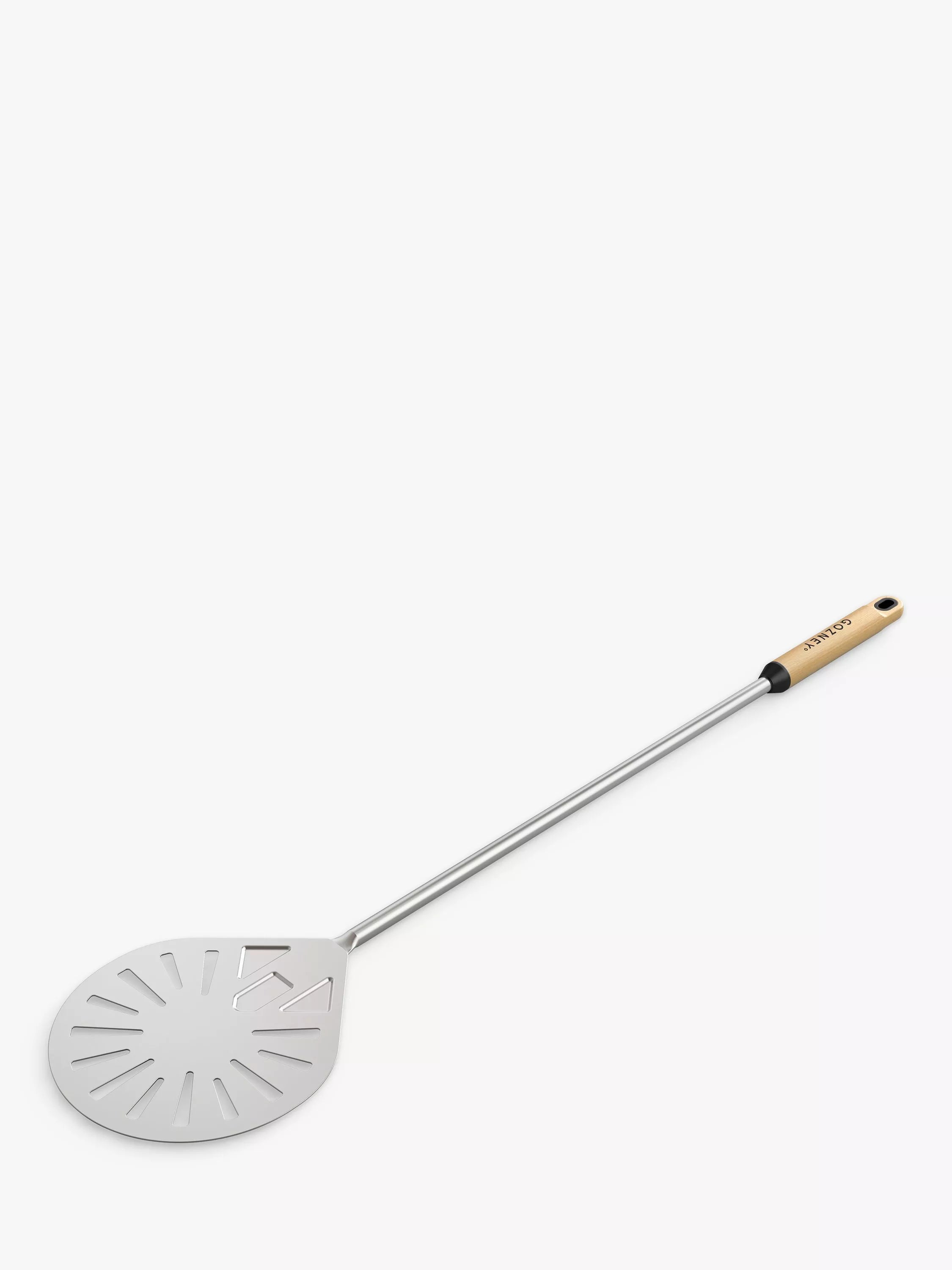 Gozney Balance aluminium pizza turning peel with beech wood handle, UK version