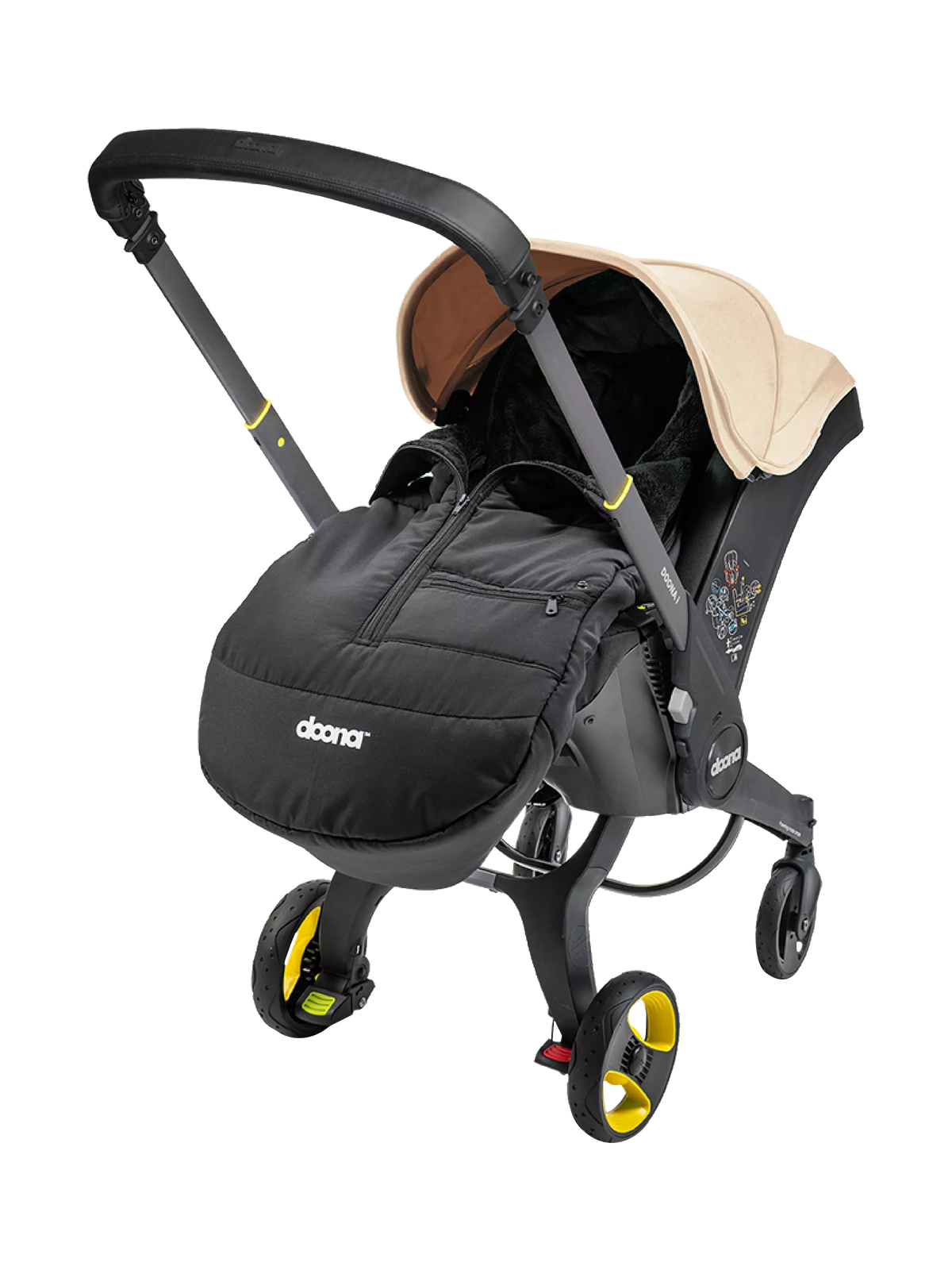 Doona Footmuff Cover Black, imported from the UK