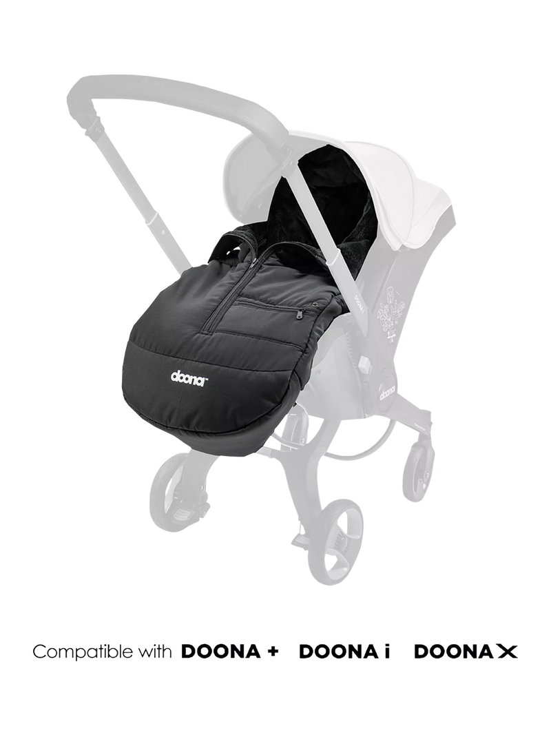 Doona Footmuff Cover Black, imported from the UK