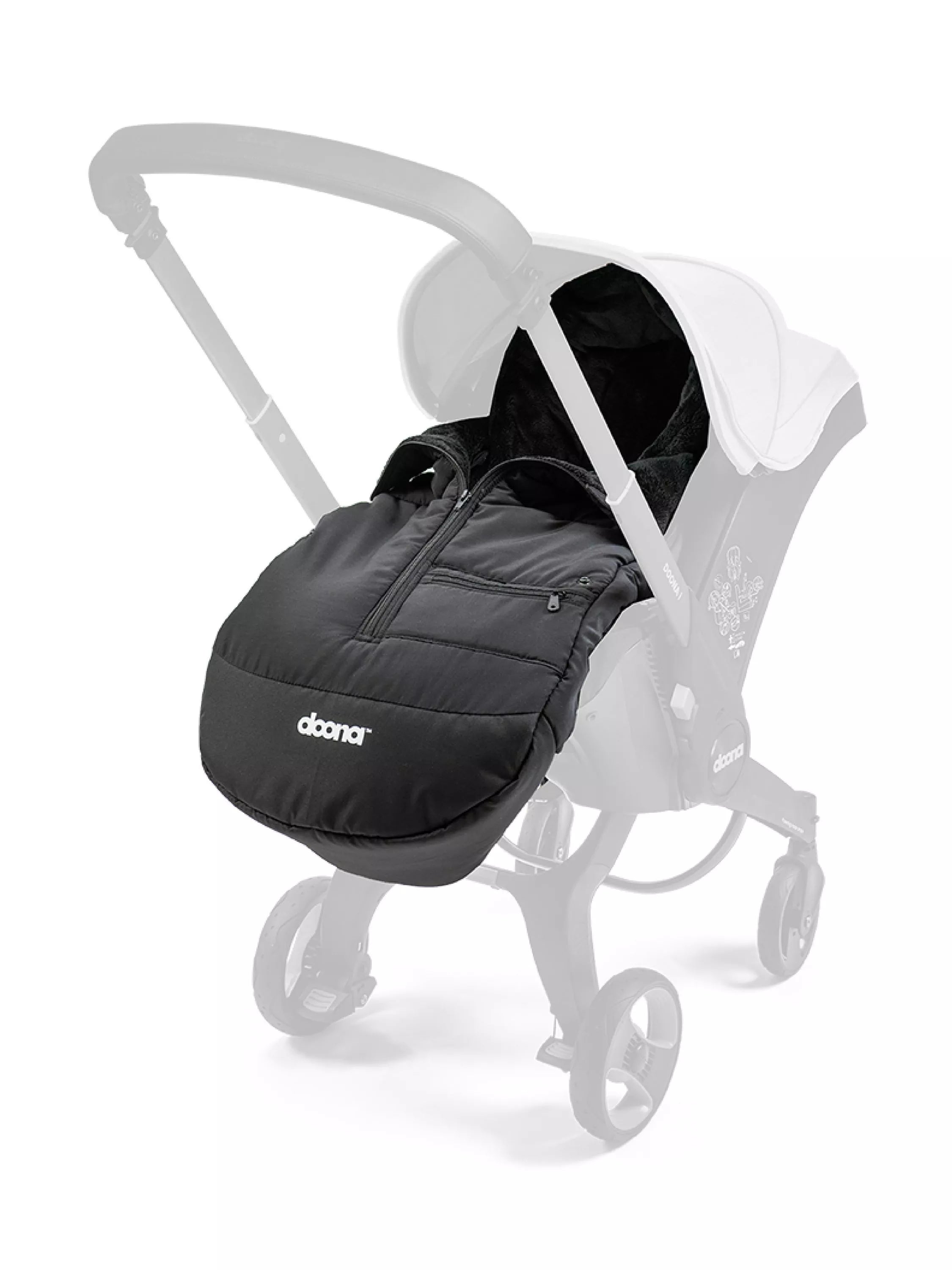 Doona Footmuff Cover Black, imported from the UK