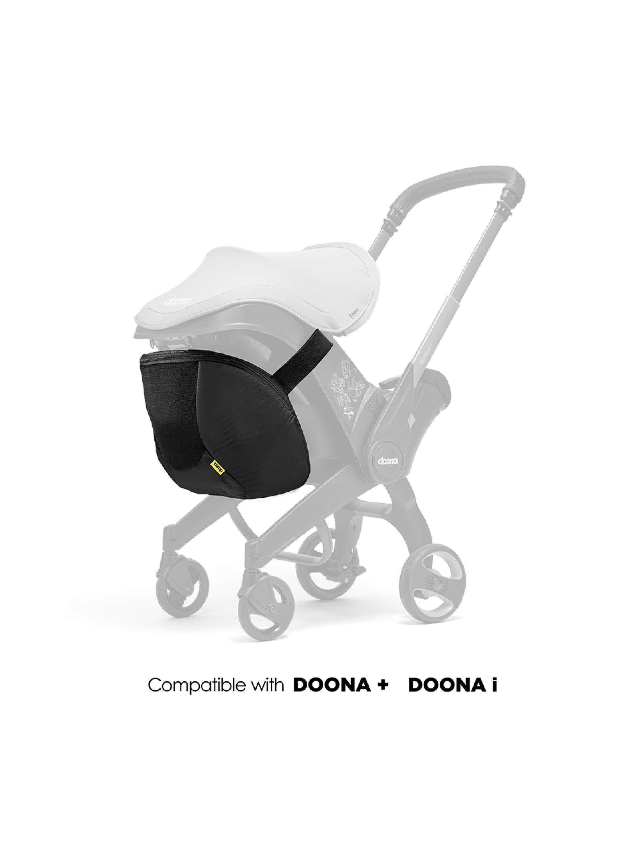 Doona Snap-on Storage black stroller accessory (British brand)