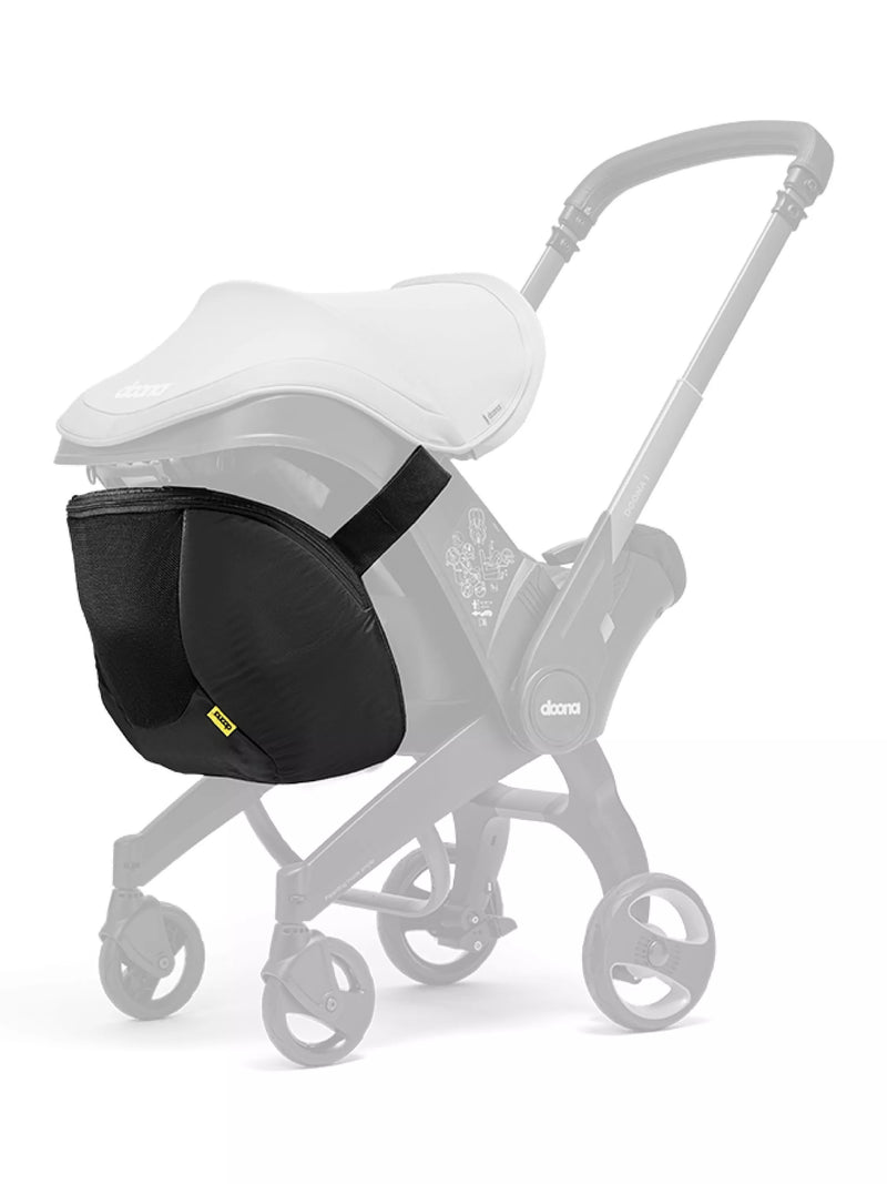 Doona Snap-on Storage black stroller accessory (British brand)