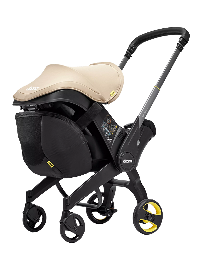 Doona Snap-on Storage black stroller accessory (British brand)