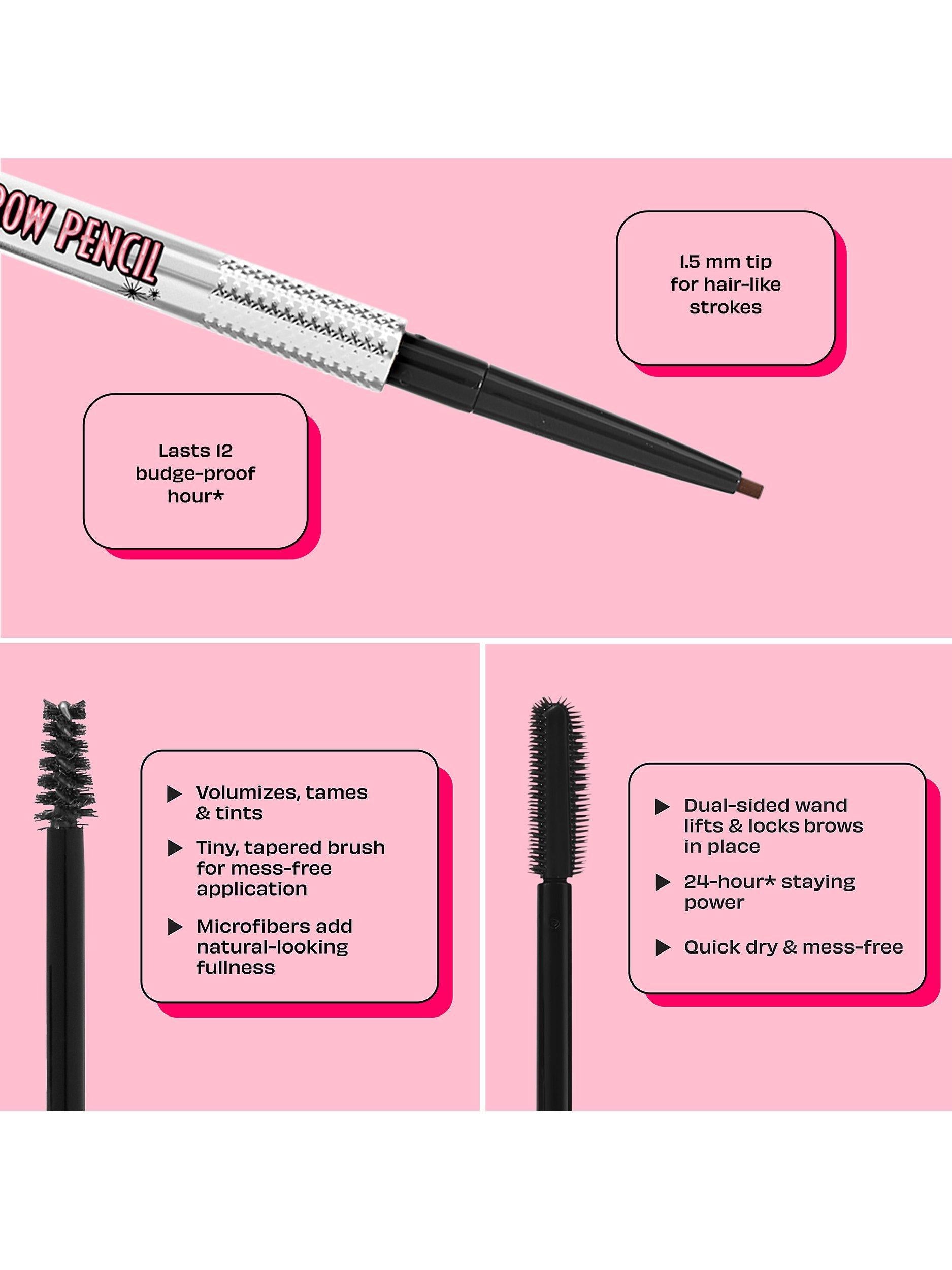Benefit Brow Haul of Fame eyebrow kit with pencil and gels, imported from the UK