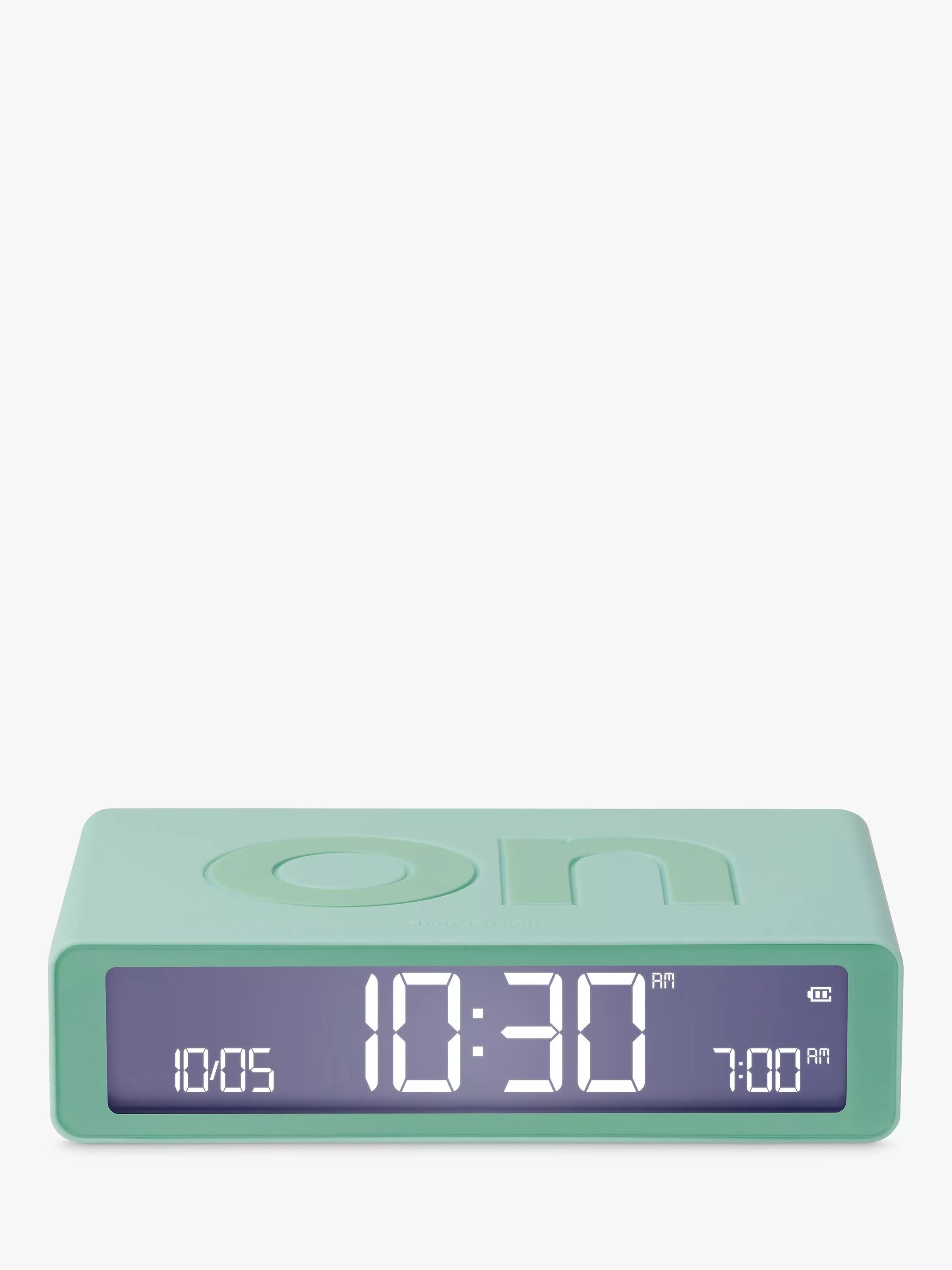 Lexon Flip Classic LCD Digital Alarm Clock