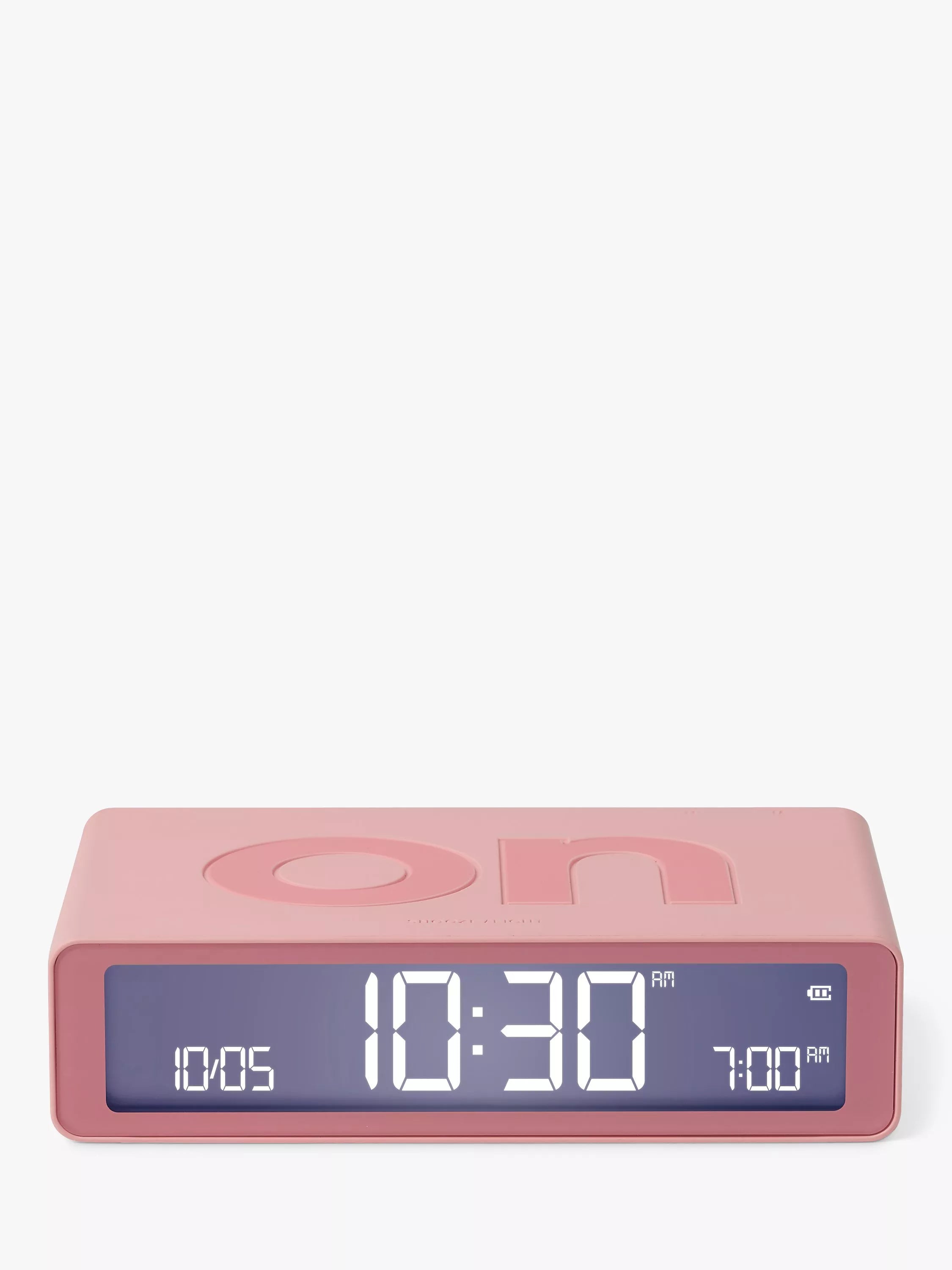 Lexon Flip Classic LCD Digital Alarm Clock
