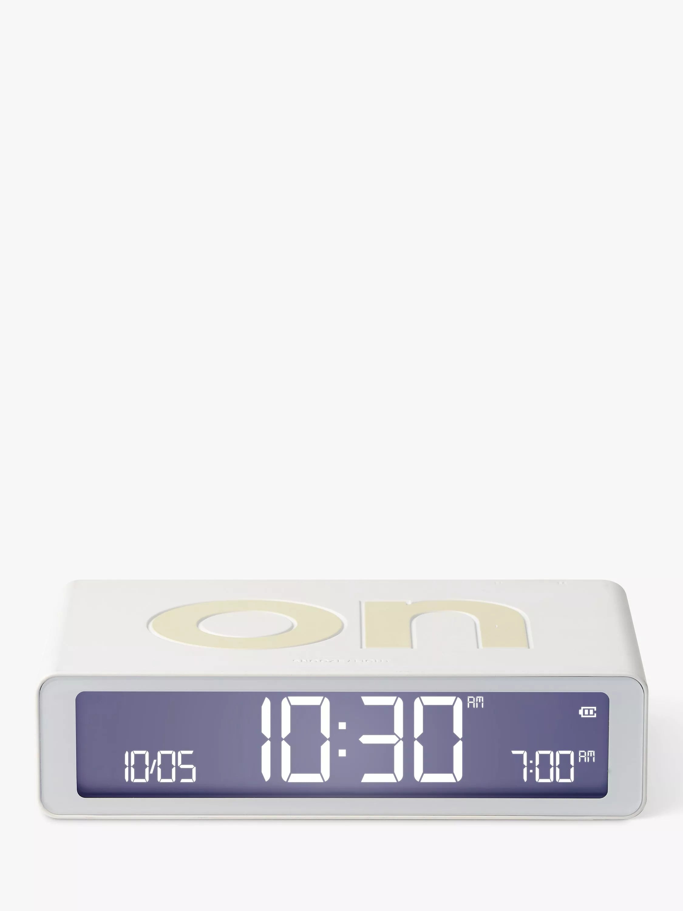 Lexon Flip Classic LCD Digital Alarm Clock
