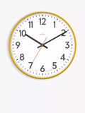 Acctim analogue wall clock with colourful case and Arabic numerals, 30cm - British product