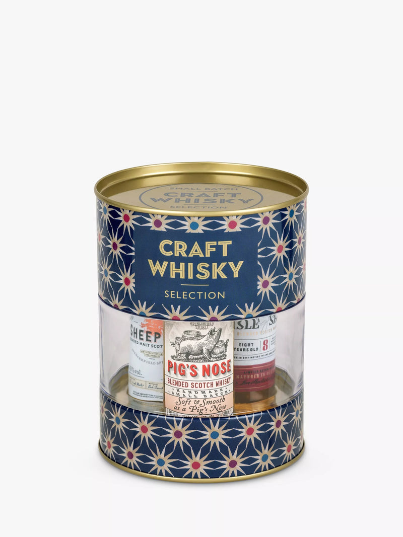 Craft whisky tasting selection trio set 3 x 5cl - British product