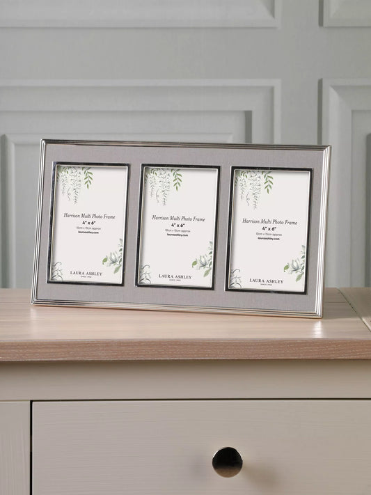 Laura Ashley Harrison Triple Photo Frame, 4 x 6" (10 x 15cm)