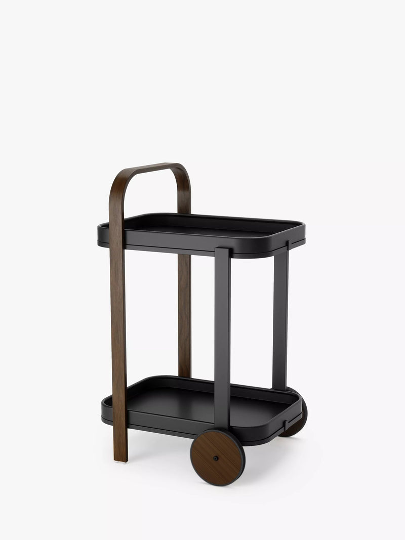 Umbra Bellwood two-tier wooden bar cart (British brand)