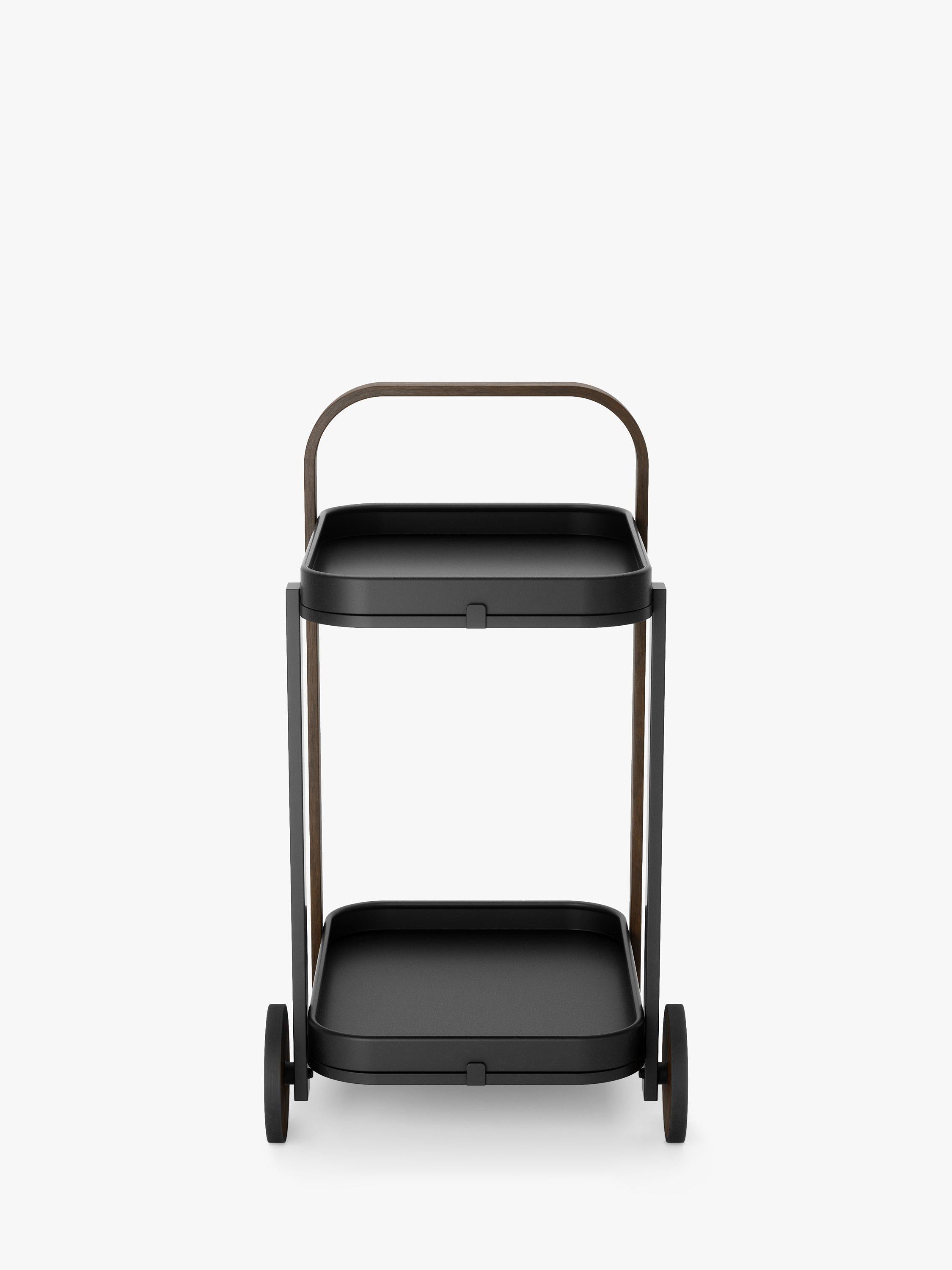 Umbra Bellwood two-tier wooden bar cart (British brand)
