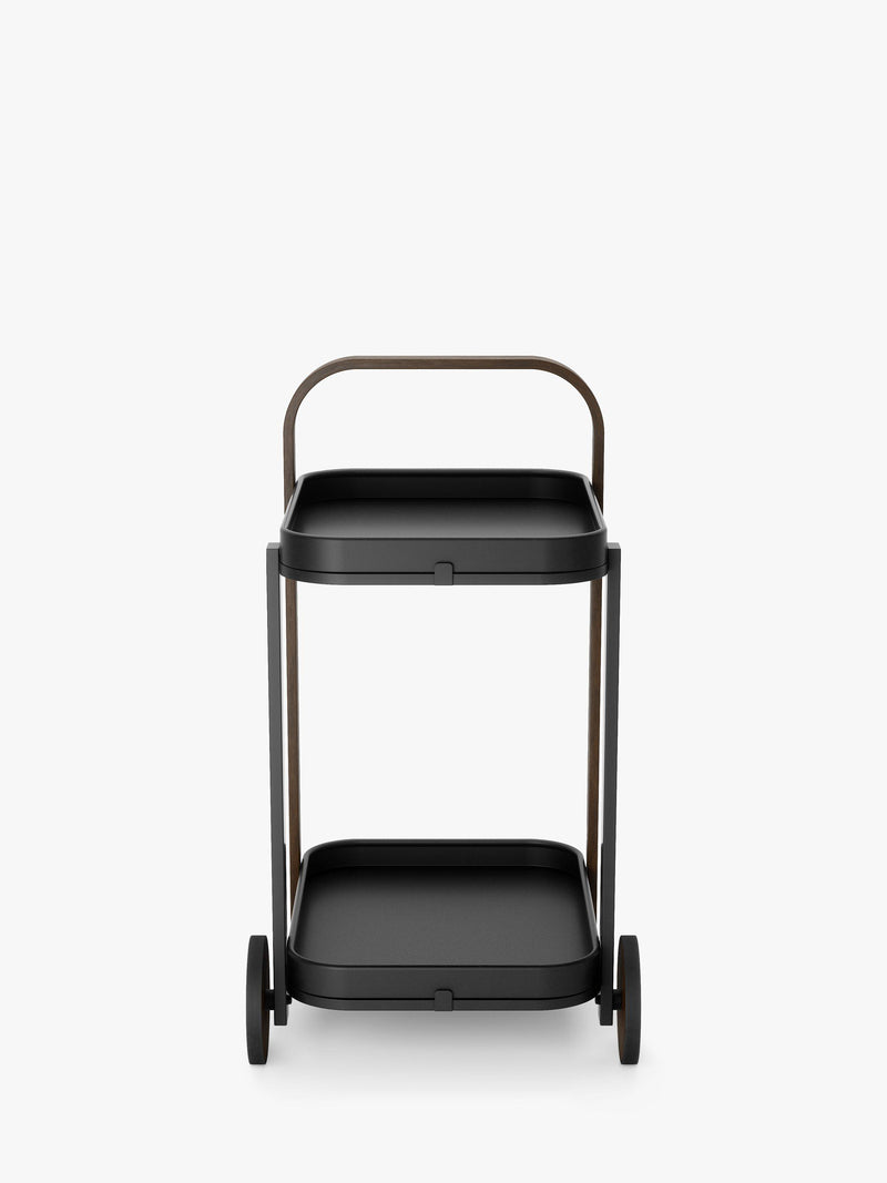 Umbra Bellwood two-tier wooden bar cart (British brand)