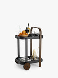 Umbra Bellwood two-tier wooden bar cart (British brand)