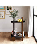 Umbra Bellwood two-tier wooden bar cart (British brand)