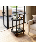 Umbra Bellwood two-tier wooden bar cart (British brand)