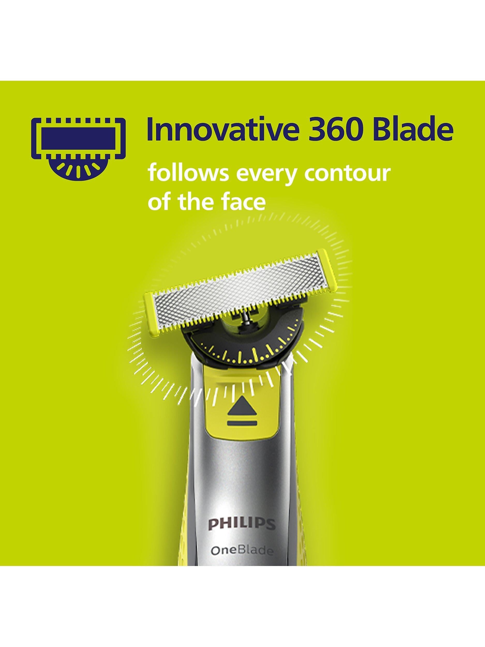 Philips OneBlade 360 blades pack of 2 - British product