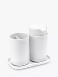 Brabantia ReNew bathroom accessory set, imported from the UK