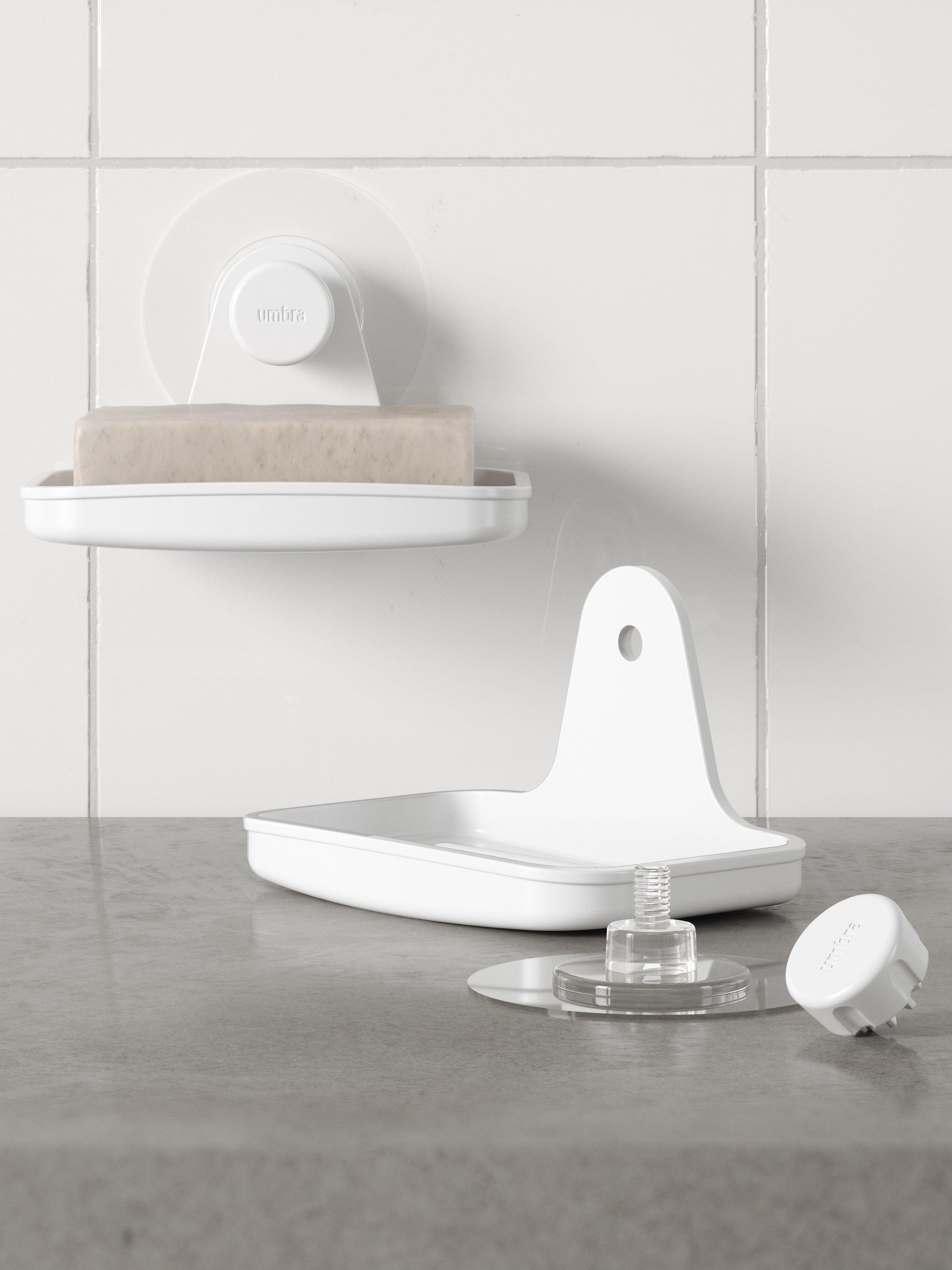 Umbra adhesive soap dish white (British brand)