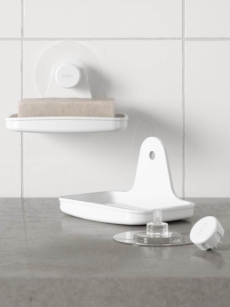 Umbra adhesive soap dish white (British brand)