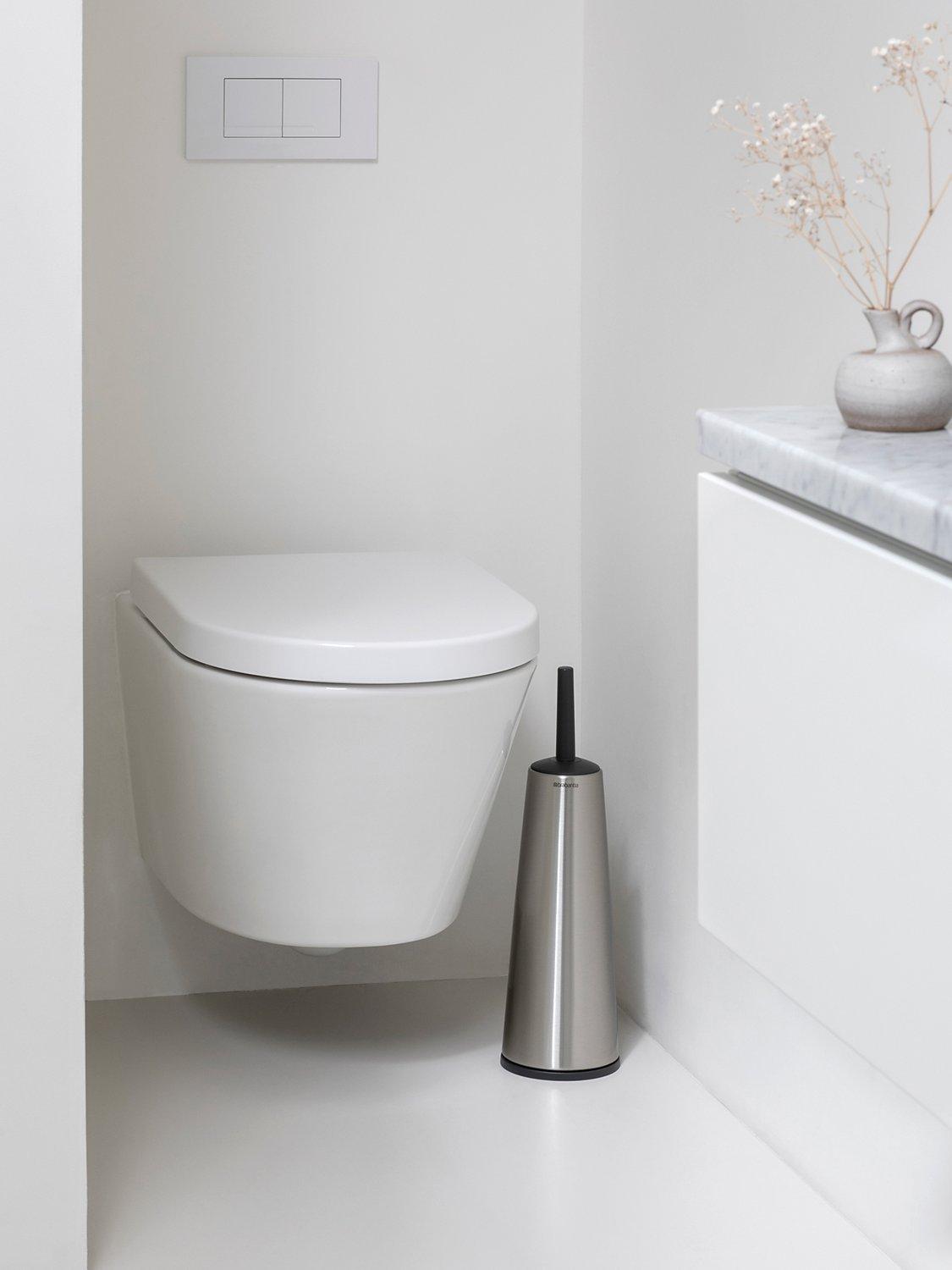 Brabantia ReNew toilet brush with chrome effect holder (British brand)