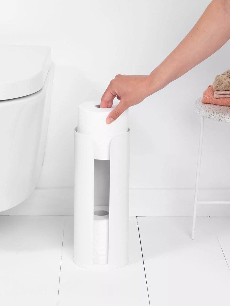 Brabantia ReNew toilet roll dispenser brushed chrome - British product