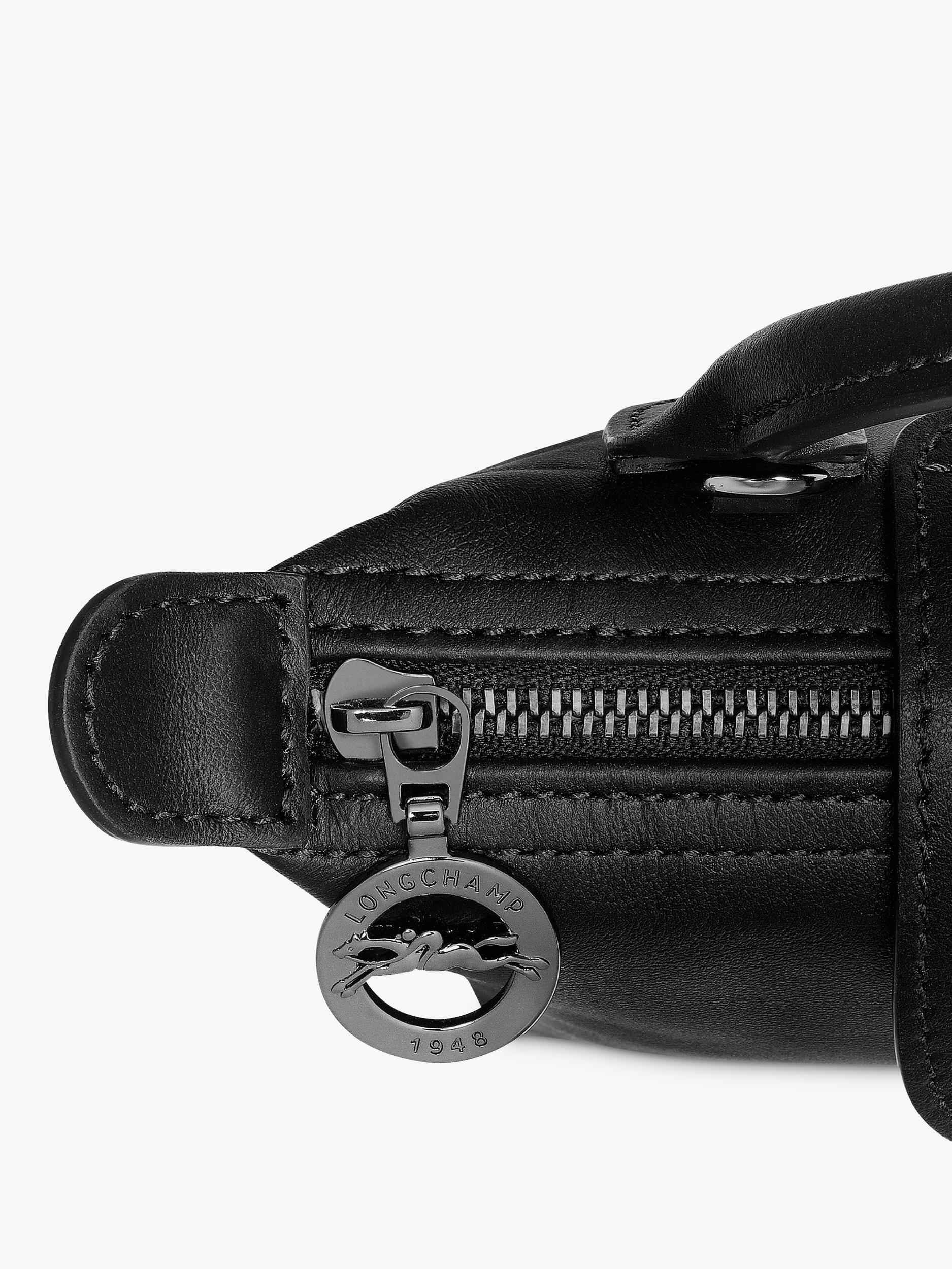 Longchamp Le Pliage Xtra XS cowhide leather pouch (British brand)