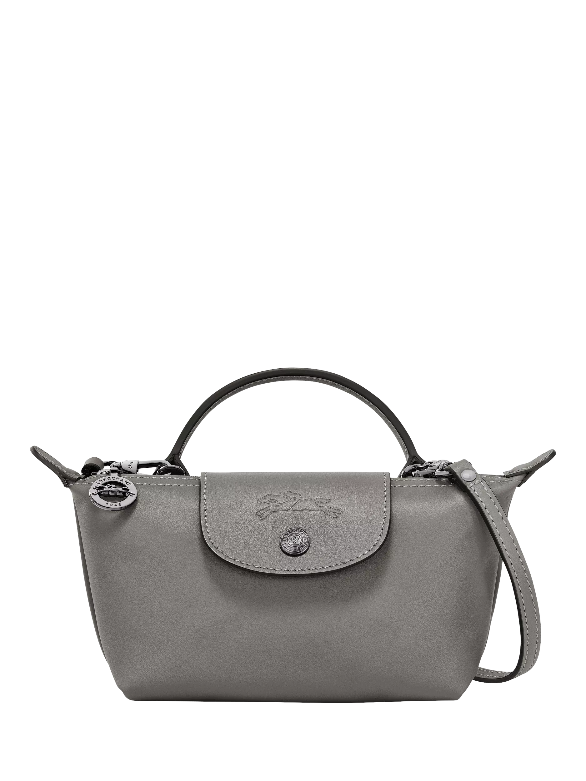 Longchamp Le Pliage Xtra XS cowhide leather pouch (British brand)