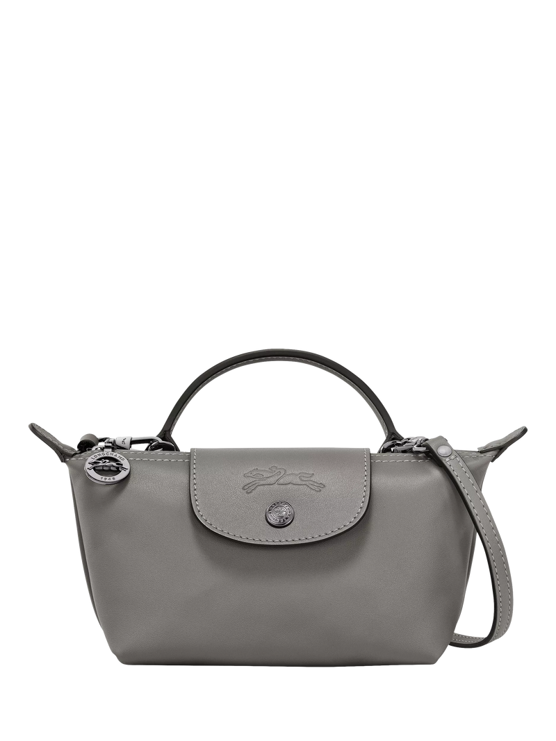 Longchamp Le Pliage Xtra XS cowhide leather pouch (British brand)
