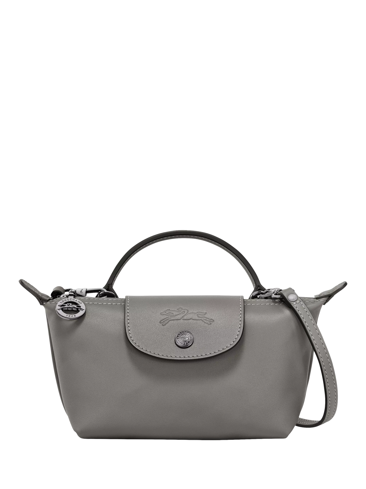Longchamp Le Pliage Xtra XS cowhide leather pouch (British brand)