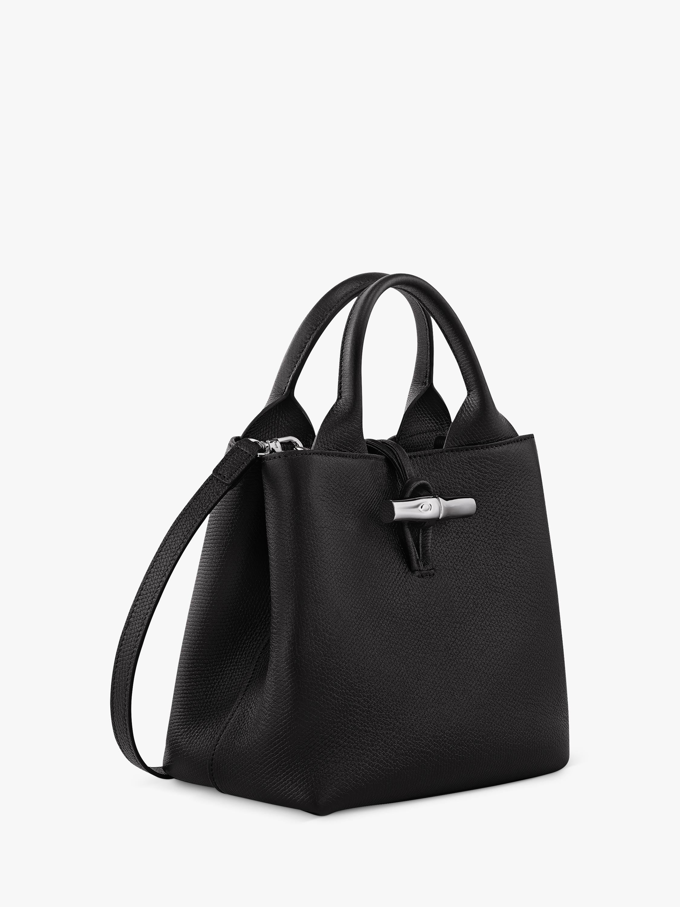 Longchamp Le Roseau small crossbody bag in cowhide leather, UK version