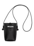 Longchamp Le Roseau leather phone pouch, UK version