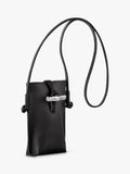Longchamp Le Roseau leather phone pouch, UK version