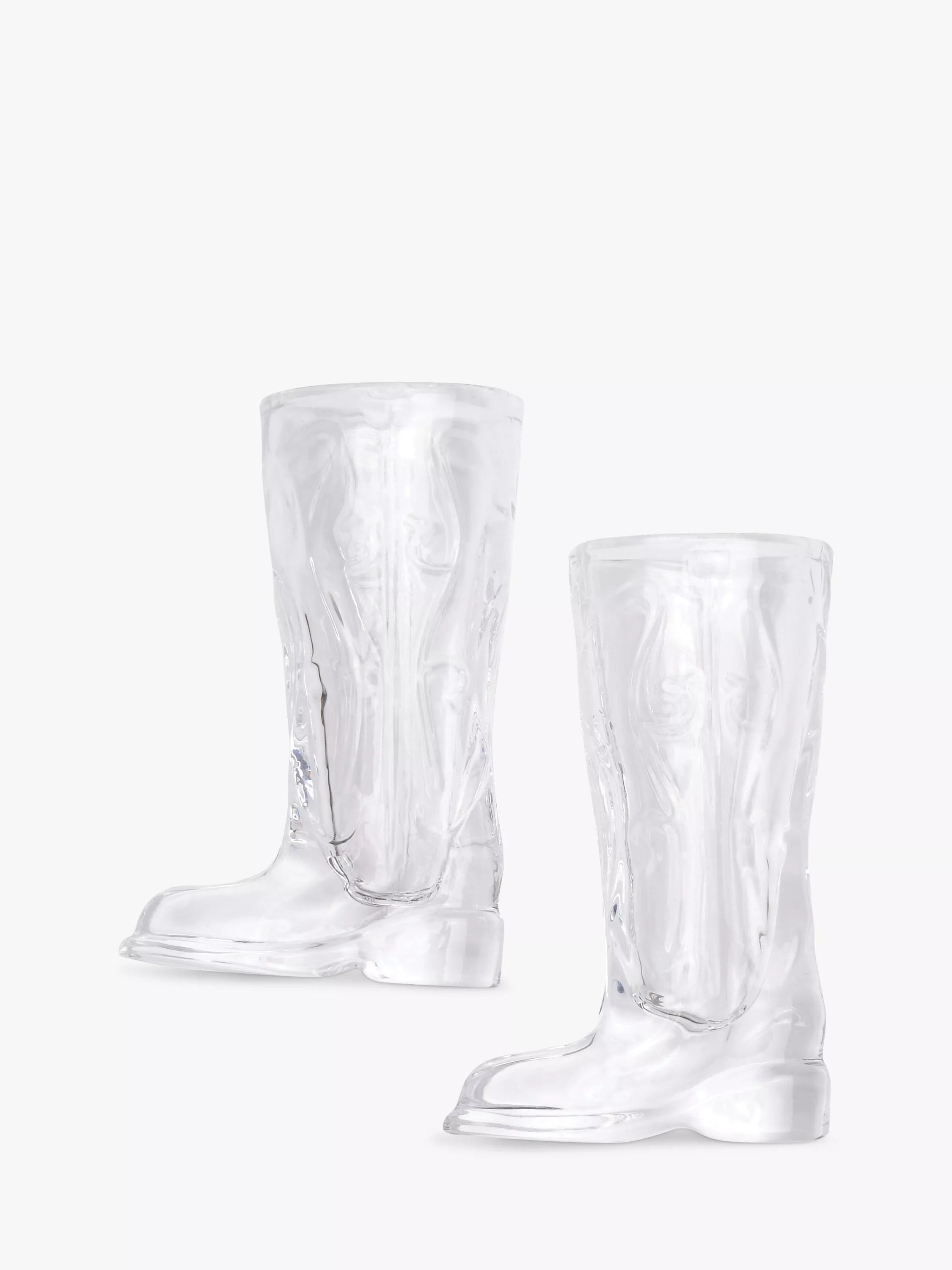 Gentlemen's Hardware cowboy boot shot glasses set of 2, UK version