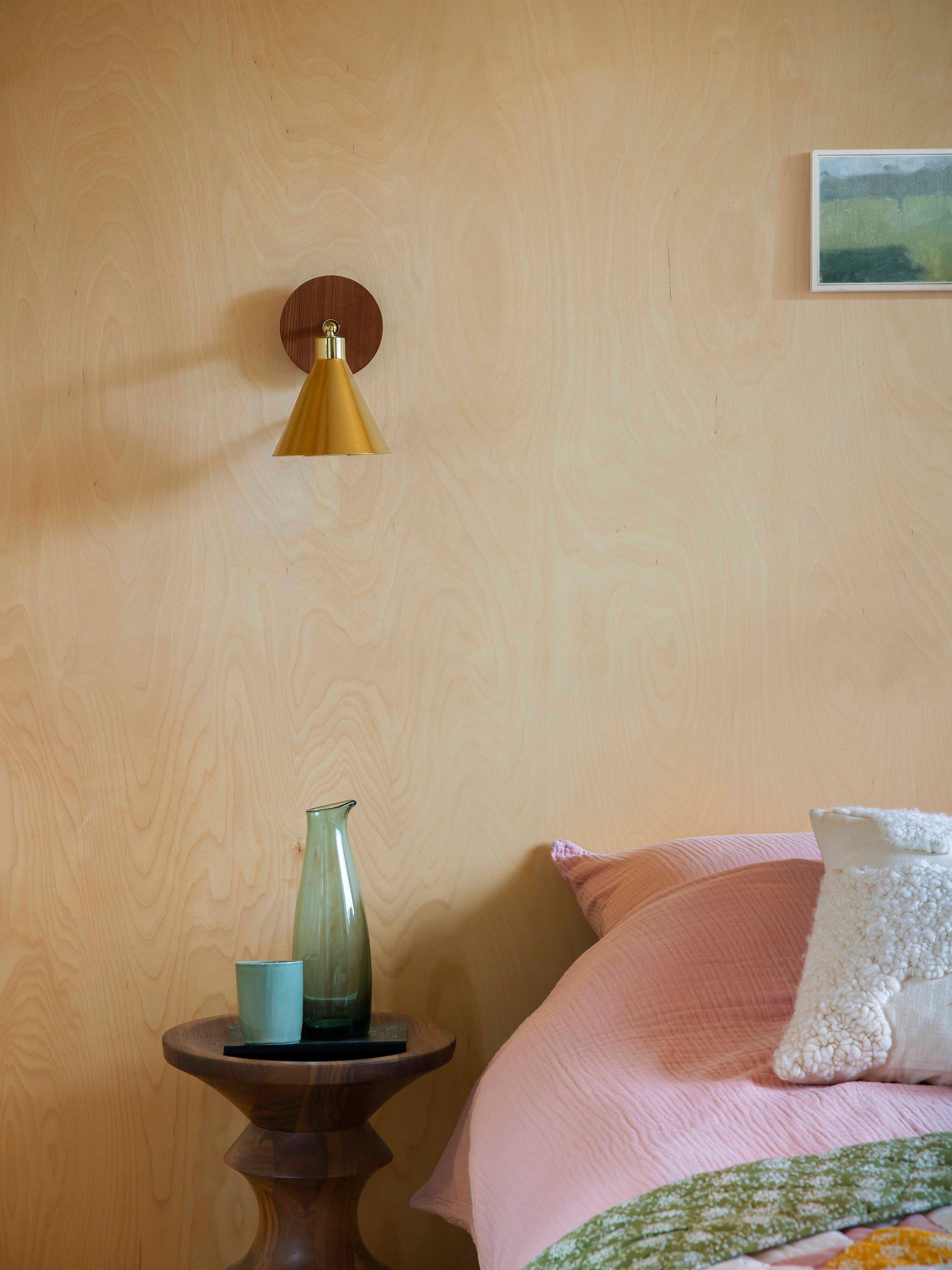 houseof adjustable cone wall light brass 20x13.5x13.5cm, imported from the UK