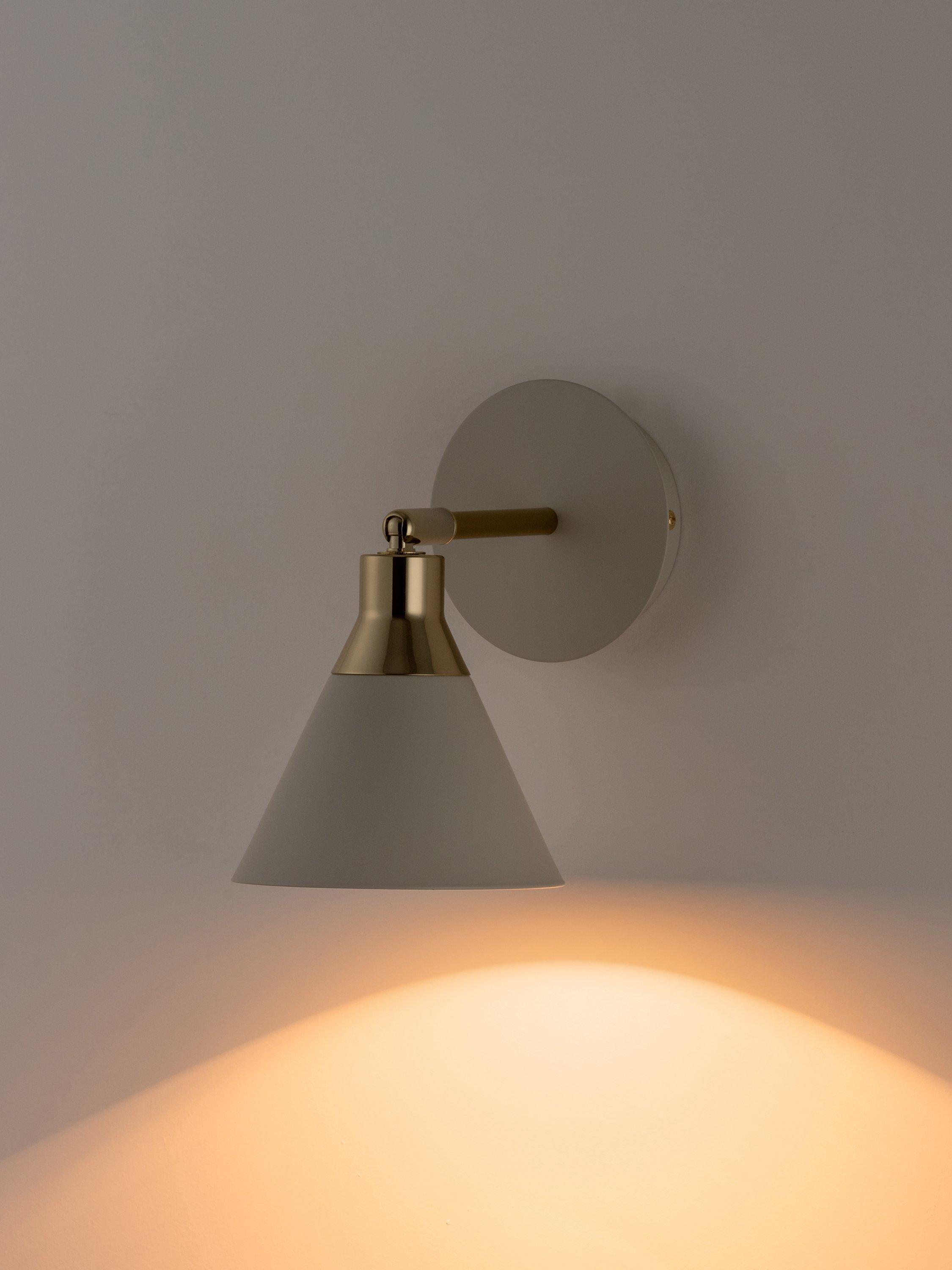 houseof adjustable cone wall light 20cm - British product