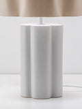 houseof ceramic table lamp white linen shade, UK version
