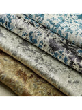 Harlequin Aconite furnishing fabric with metallic highlights, imported from the UK