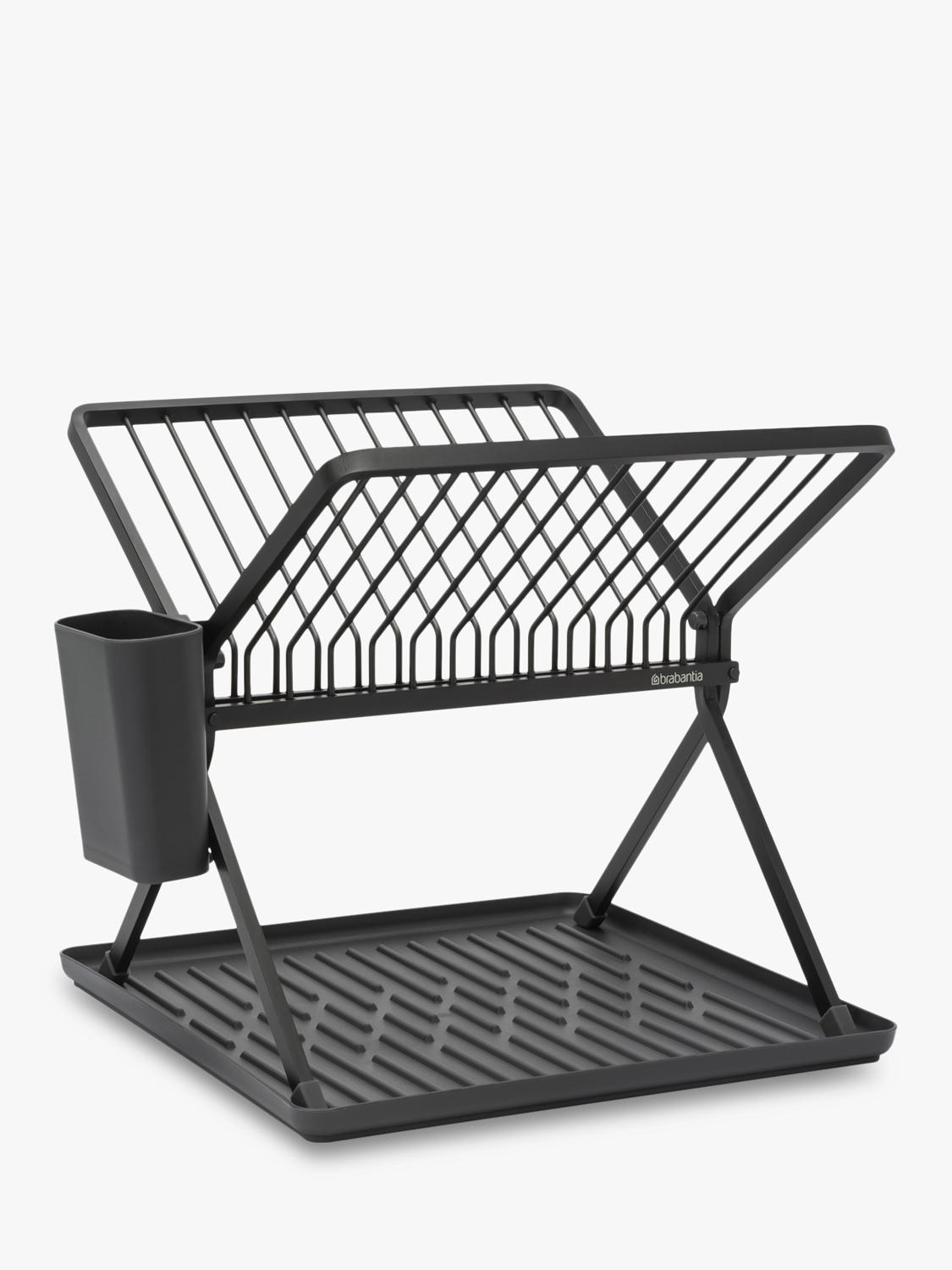 Brabantia foldable dish drying rack dark grey, imported from the UK