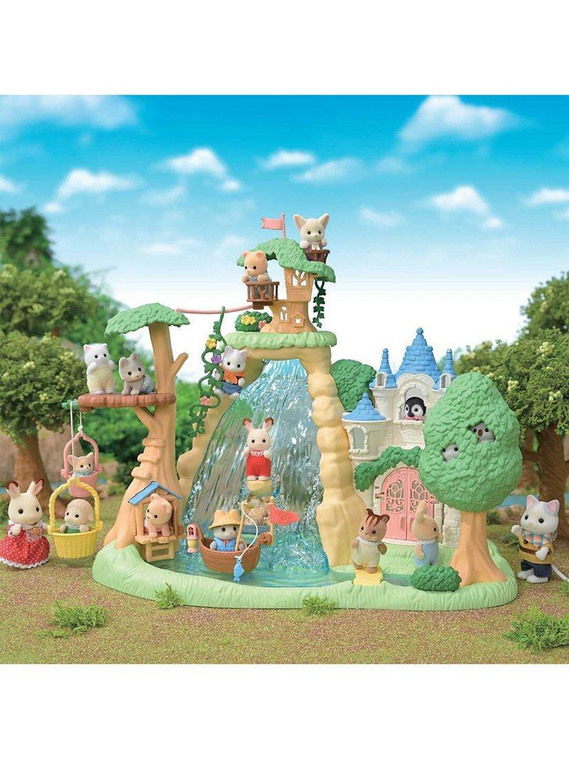 Sylvanian Families Secret Forest Falls playset, imported from the UK