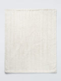 John Lewis faux fur throw in white, UK version