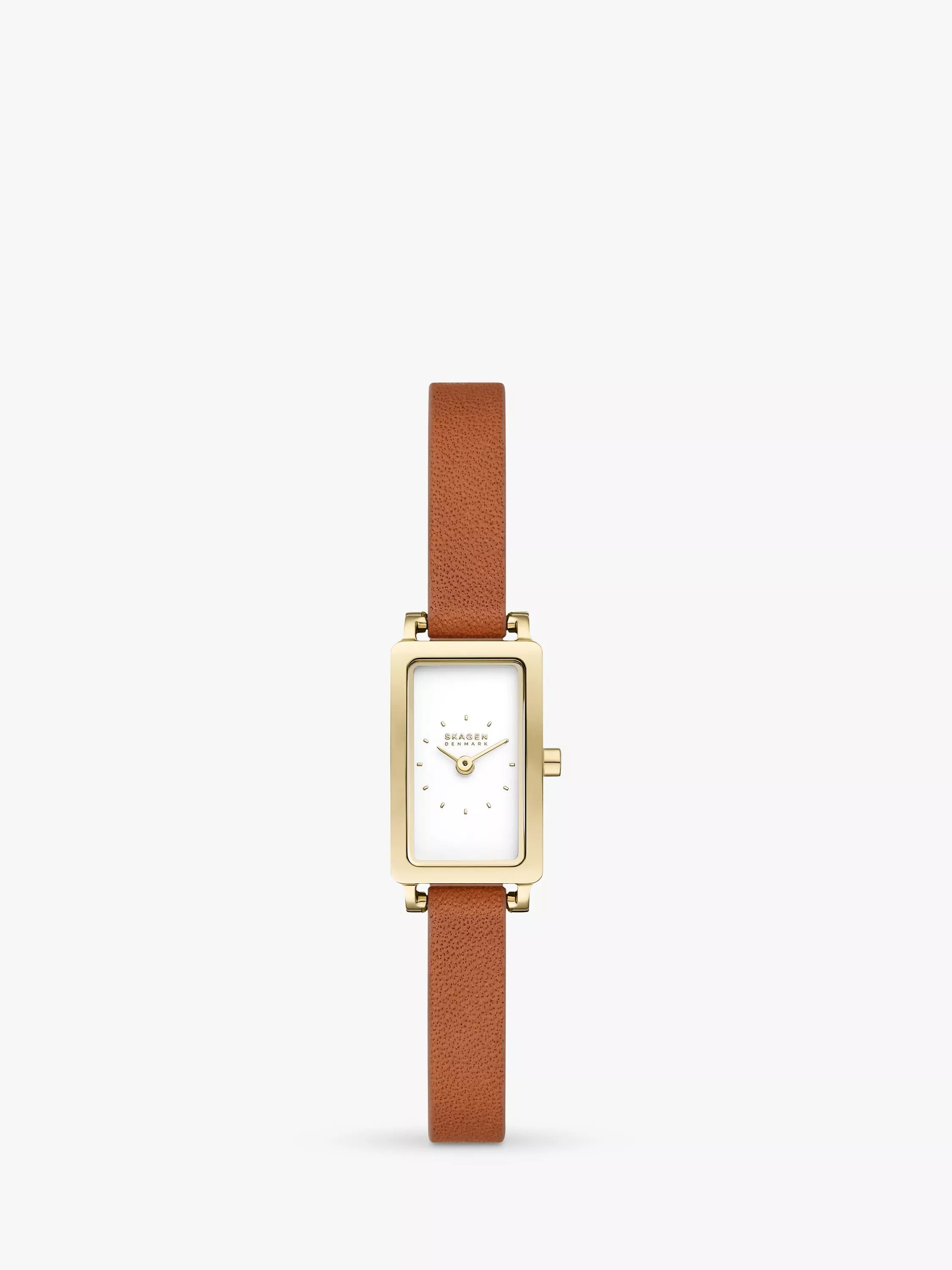 Skagen women's leather strap watch white dial 30mm (British brand)