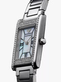 Emporio Armani crystal bracelet watch, silver, imported from the UK